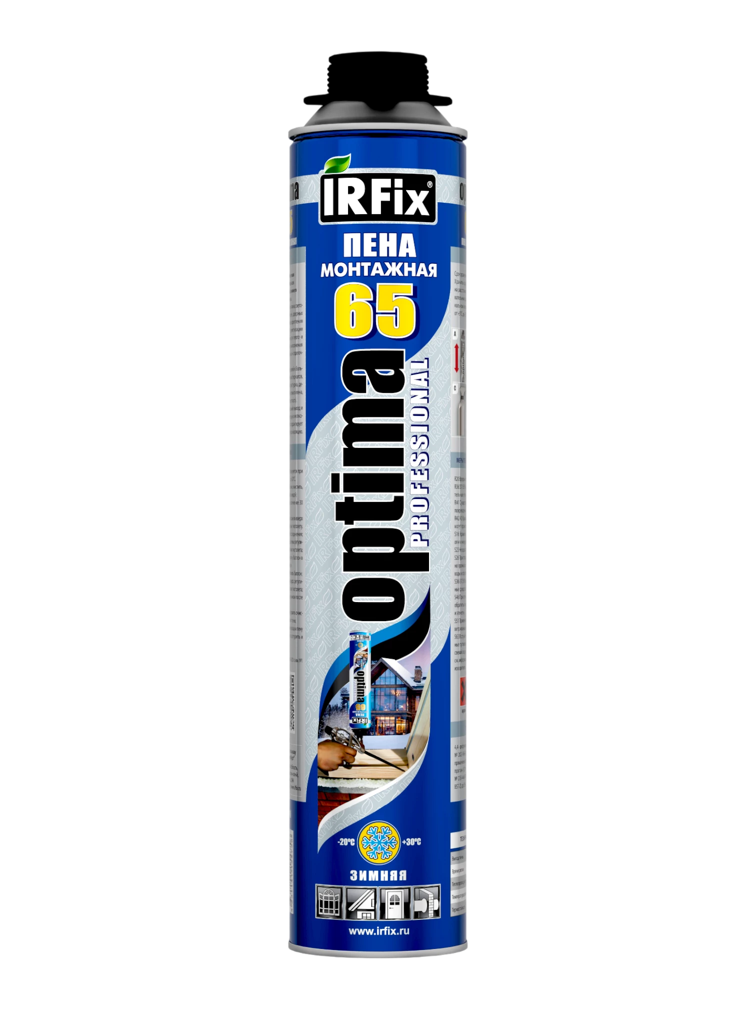 IRFix OPTIMA Пена монтажная профессиональная зимняя 800мл