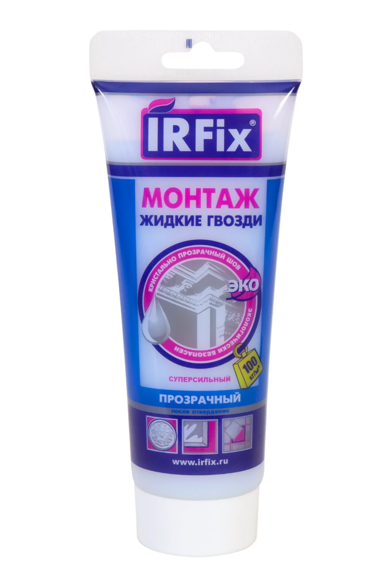IRFix МОНТАЖ Клей монтажный на акриловой основе бесцветный - фото 4