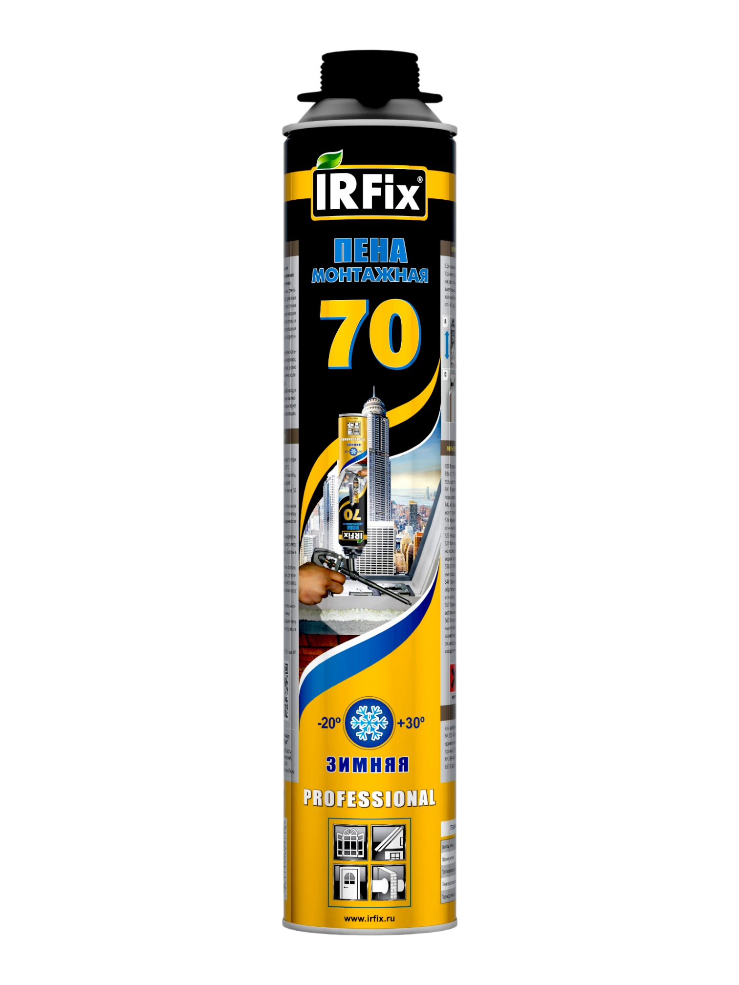 IRFix 70 Пена монтажная профессиональная зимняя 880мл