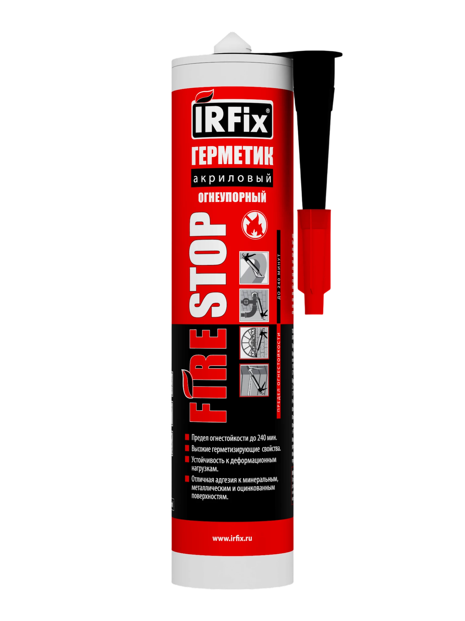 IRFix FIRESTOP Герметик акриловый огнеупорный