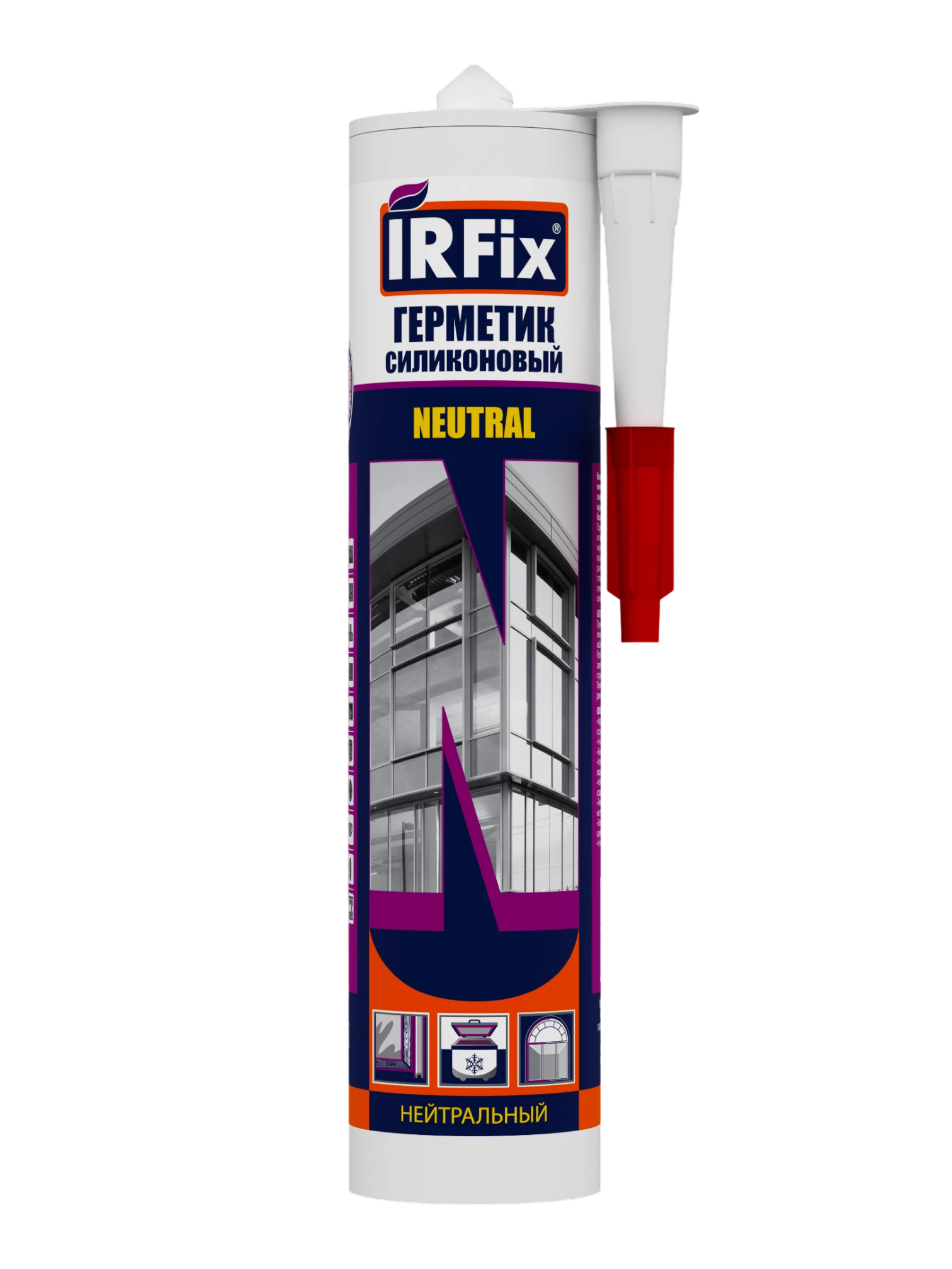 IRFix Neutral Герметик силиконовый нейтральный 310мл белый - фото 2