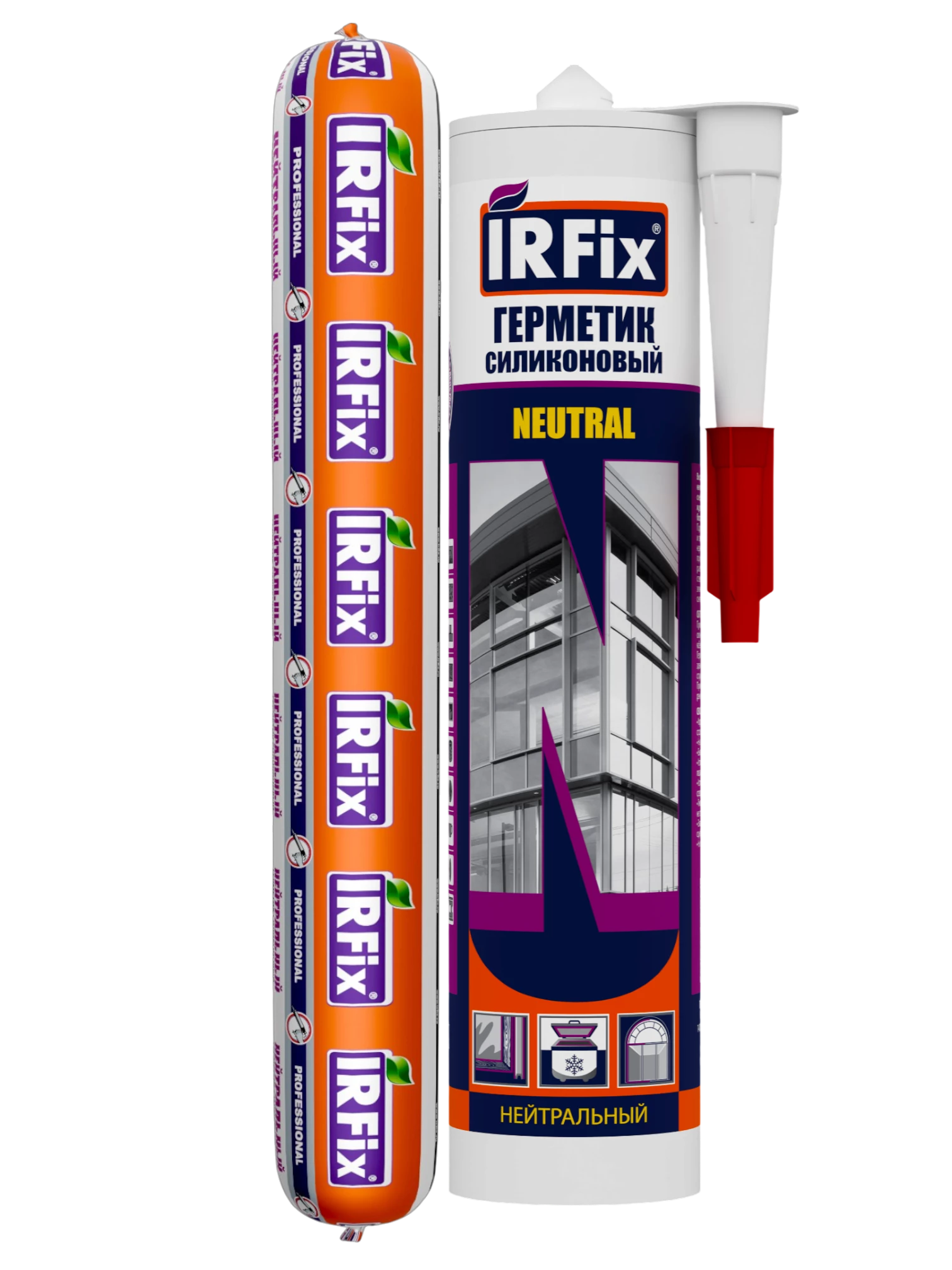 IRFix Neutral Герметик силиконовый нейтральный 310мл белый