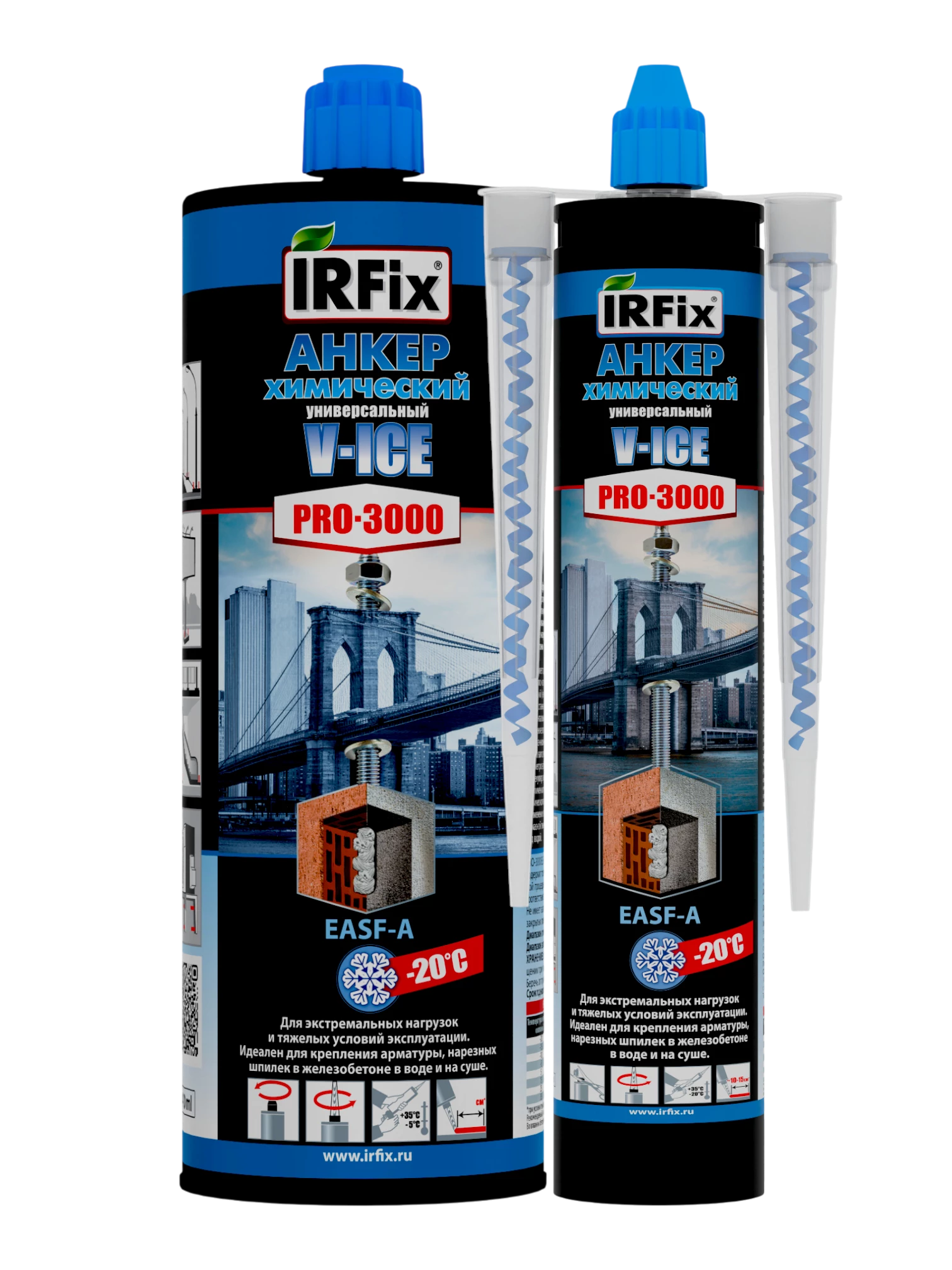 IRFix Pro-3000 EASF V-ICE Химический анкер универсальный зимний 300мл