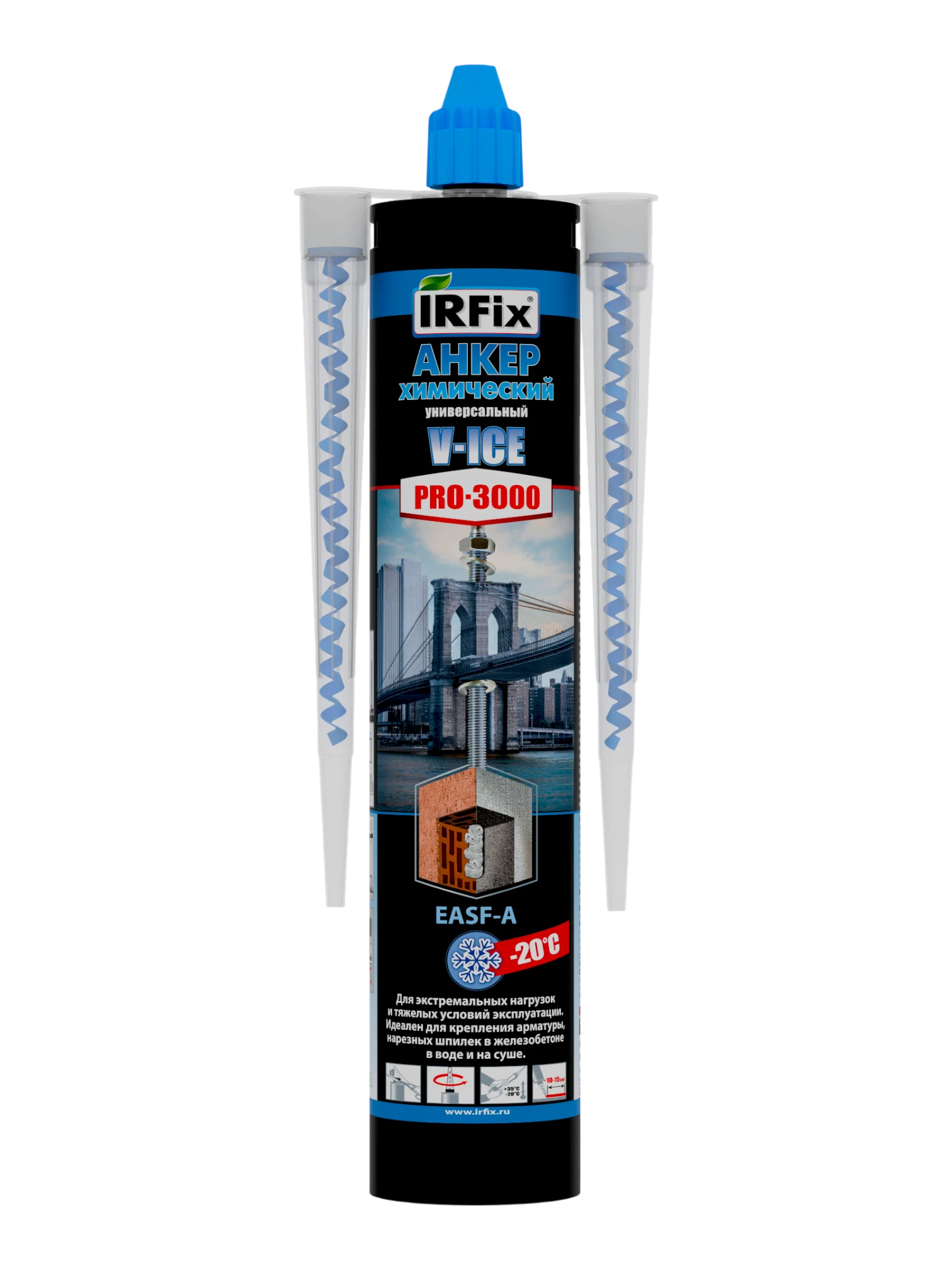 IRFix Pro-3000 EASF V-ICE Химический анкер универсальный зимний 300мл - фото 2