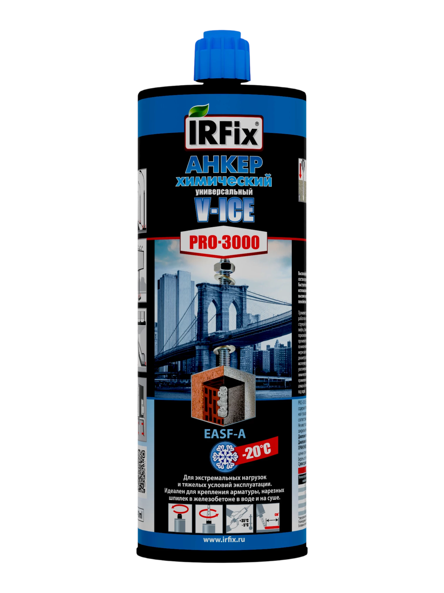 IRFix Pro-3000 EASF V-ICE Химический анкер универсальный зимний 300мл - фото 3