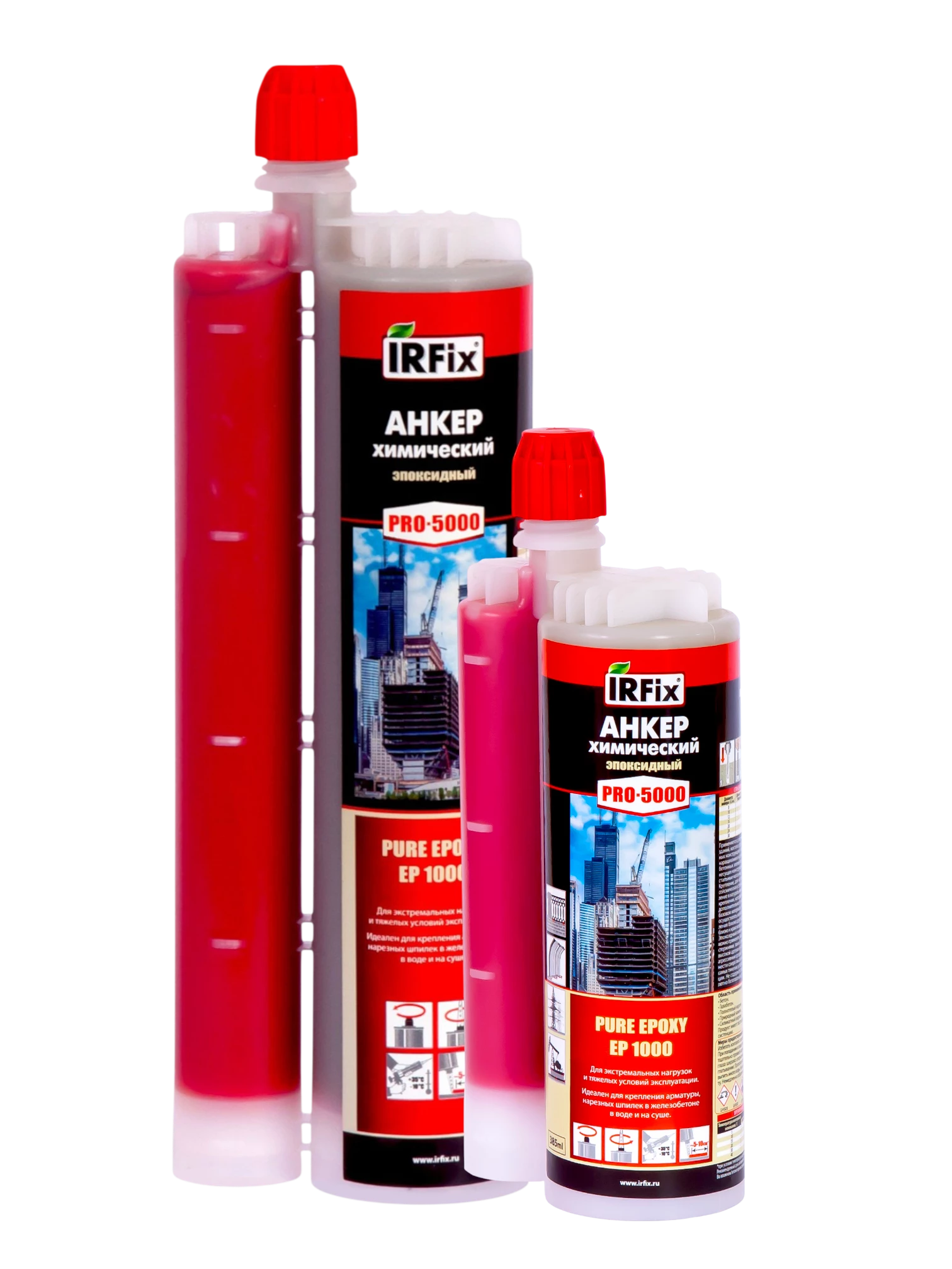 IRFix Pro-5000 PE-500 Химический анкер для экстремальных нагрузок 385мл