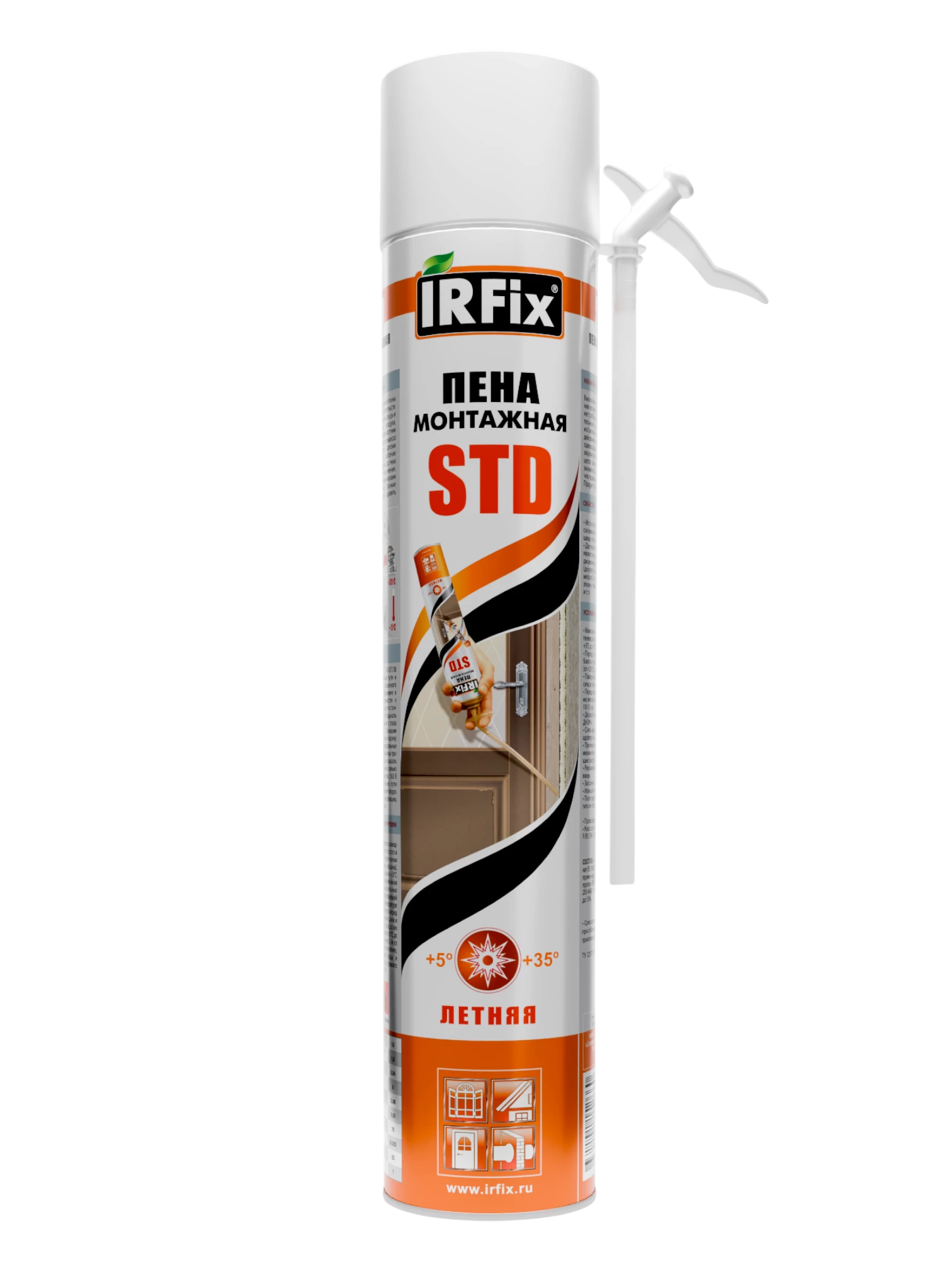 IRFix STD Пена монтажная бытовая летняя 750мл