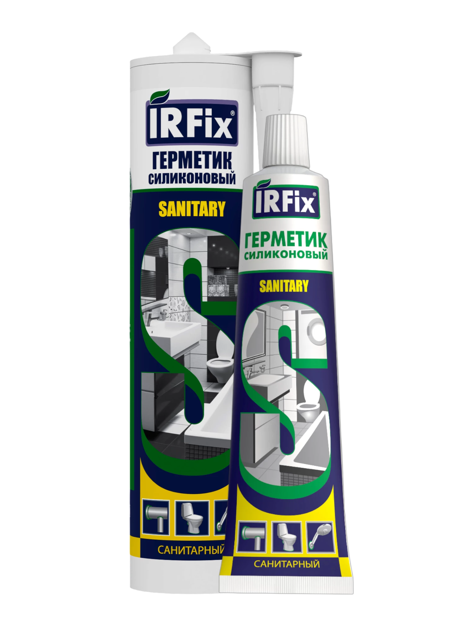 IRFix Sanitary Герметик силиконовый санитарный 310мл белый