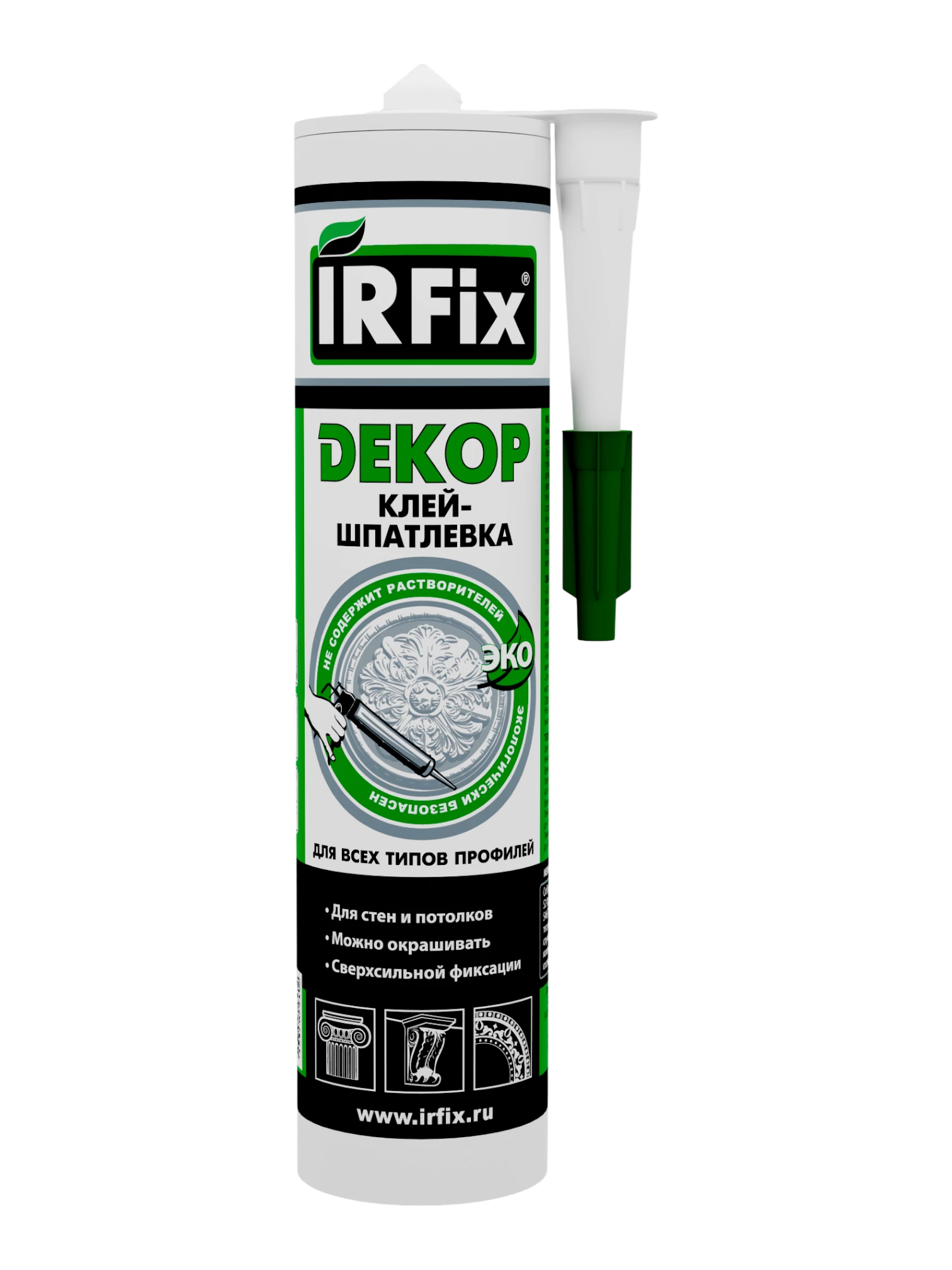 IRFix ДЕКОР Клей-шпатлёвка для всех типов профилей