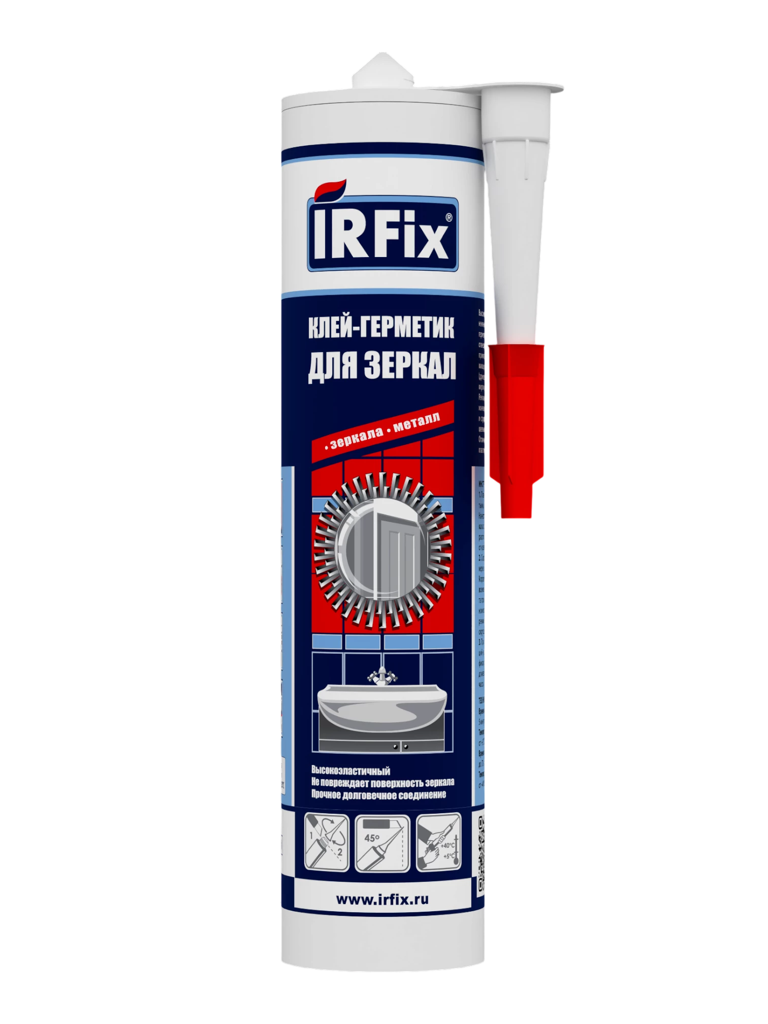 IRFix КЛЕЙ ДЛЯ ЗЕРКАЛ Клей-герметик для зеркал на нейтральной основе