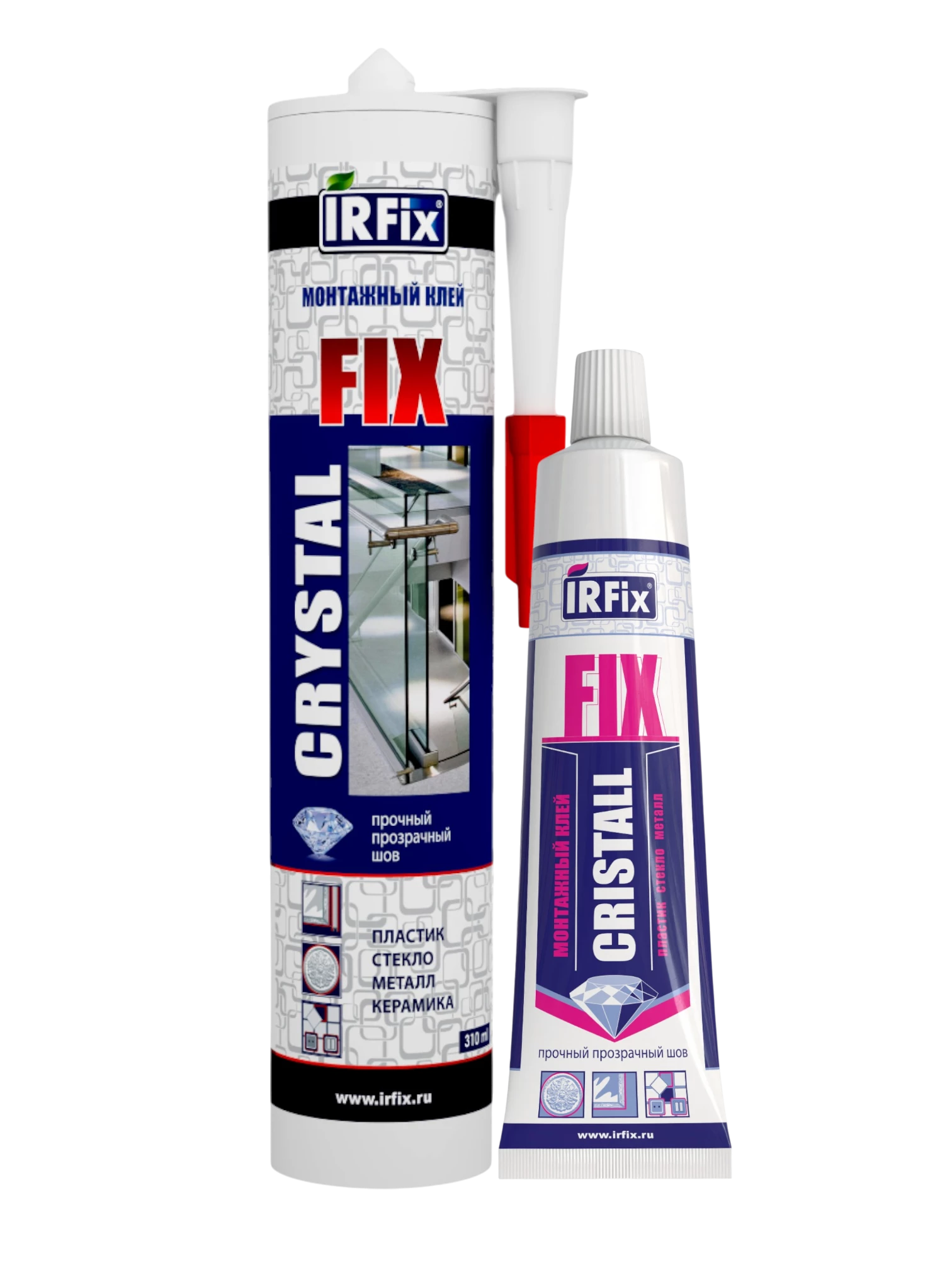 IRFix Crystal Fix Клей монтажный каучуковый бесцветный 310мл